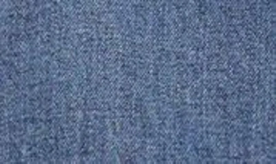 Shop Mango Faux Shearling Lined Denim Jacket In Dark Blue