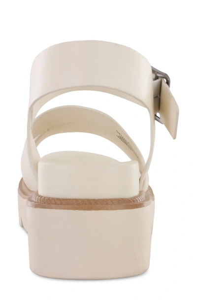 Shop Mia Jovie Ankle Strap Platform Wedge Sandal In Bone