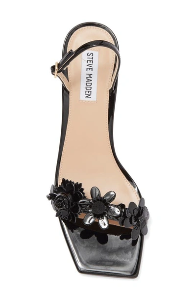 Shop Steve Madden Rosalea Slingback Sandal In Black Patent