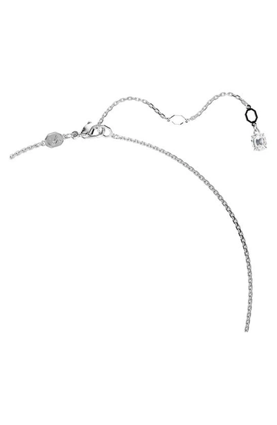 Shop Swarovski Hyperbola Pendant Necklace In Silver