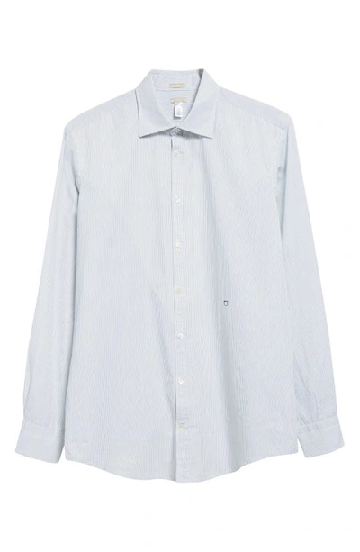 Shop Massimo Alba Genova Stripe Button-up Shirt In Bianco