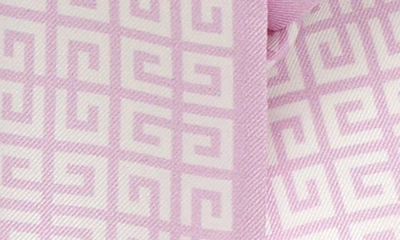 Shop Givenchy 4g Print Silk Twilly Scarf In 9-old Pink/ White