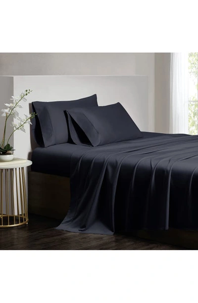 Dkny Luxe Egyptian Cotton Set Of 2 700 Thread Count Pillowcases In Black