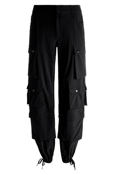 Shop Alice And Olivia Olympia Mr. Baggy Cargo Pants In Black