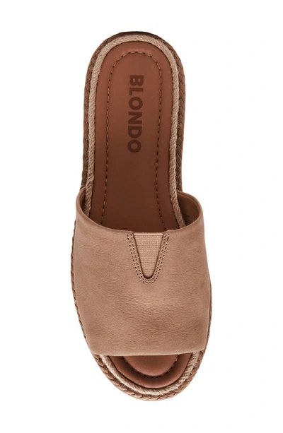 Shop Blondo Emilia Slide Sandal In Sand Nubuck