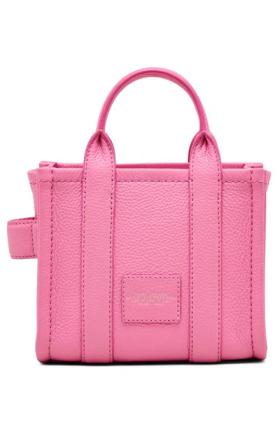 Shop Marc Jacobs The Leather Crossbody Tote Bag In Petal Pink