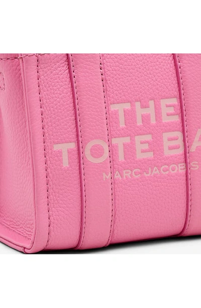 Shop Marc Jacobs The Leather Crossbody Tote Bag In Petal Pink