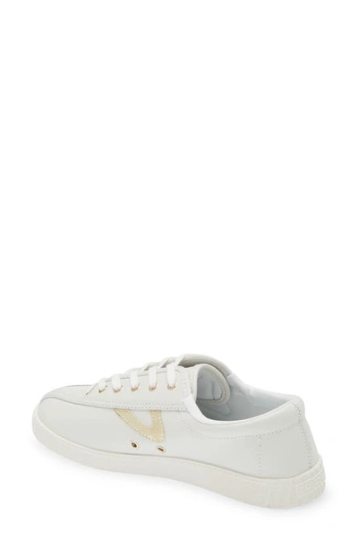 Shop Tretorn Nylite Sneaker In White/ Light Gold