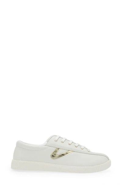 Shop Tretorn Nylite Sneaker In White/ Light Gold