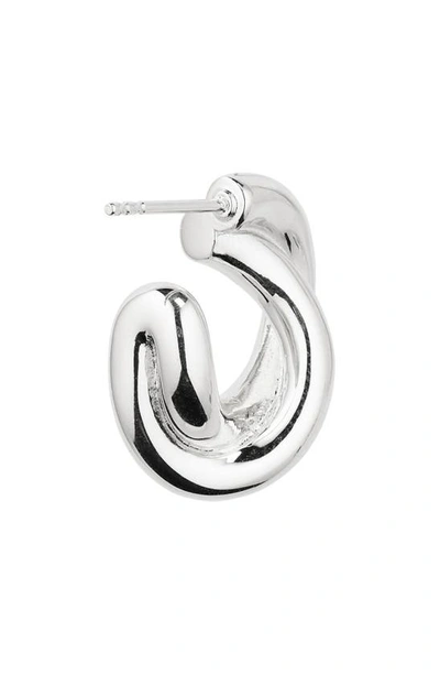 Shop Lie Studio The Diana Hoop Earrings In 925 Sterling Silver