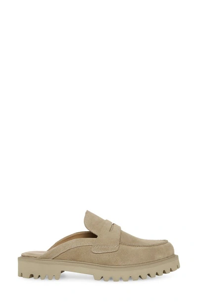 Blondo Florenz Lug Loafer Mule In Sand Suede