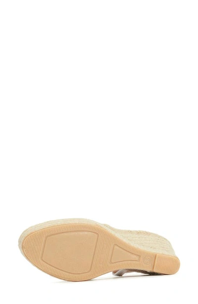 Shop Barbour Lucia Espadrille Wedge Sandal In White