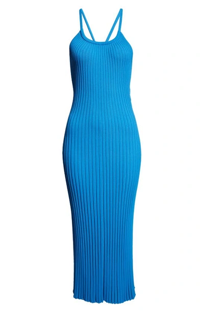 Shop Proenza Schouler Vida Rib Dress In Blue