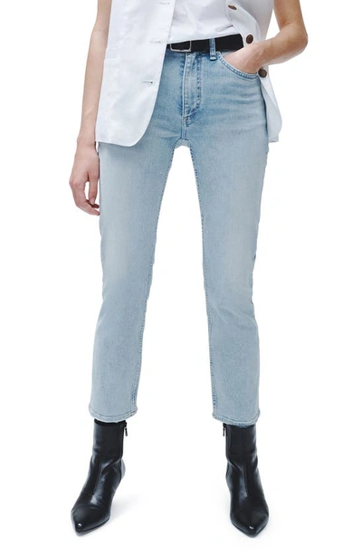 Shop Rag & Bone Wren Slim Fit High Waist Ankle Crop Jeans In Emma