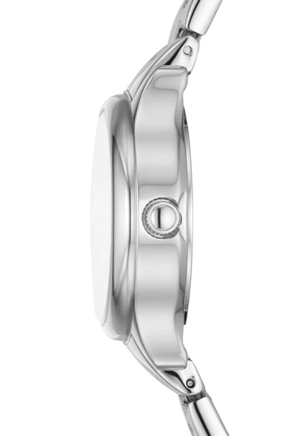 Shop Fossil Modern Sophisticate Cz Dial Bracelet Watch, 30mm In Silver