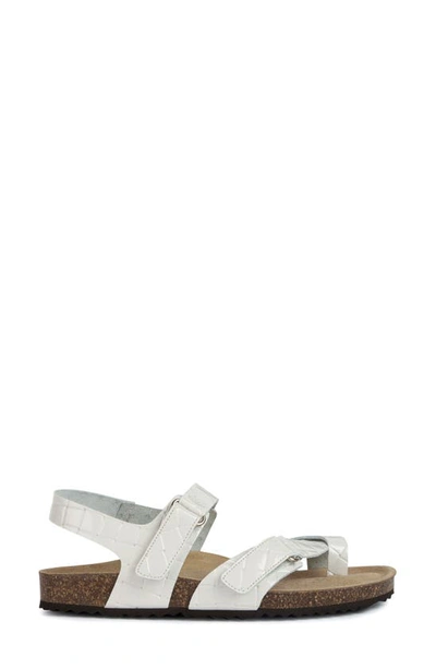 Shop Geox Brionica Sandal In Off White
