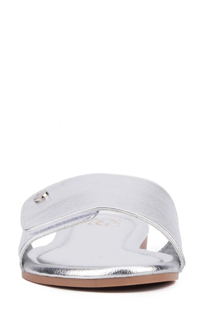 New York And Company Adelle Slide Sandal In Silver