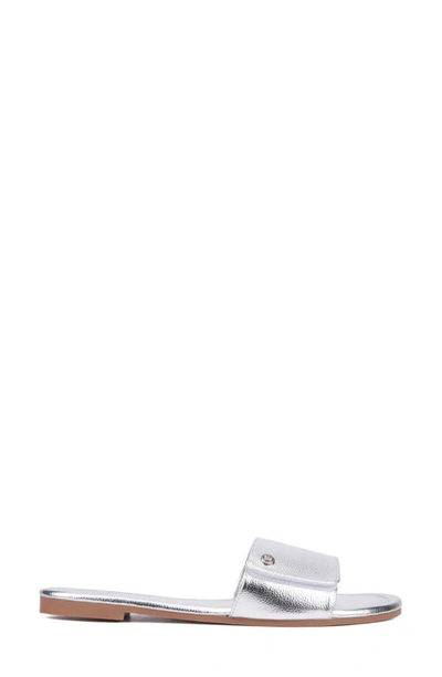 New York And Company Adelle Slide Sandal In Silver