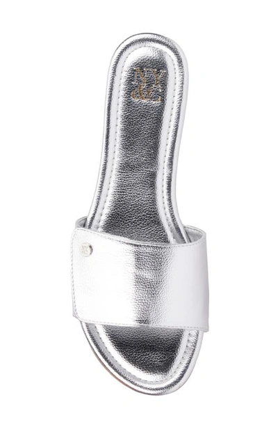 New York And Company Adelle Slide Sandal In Silver