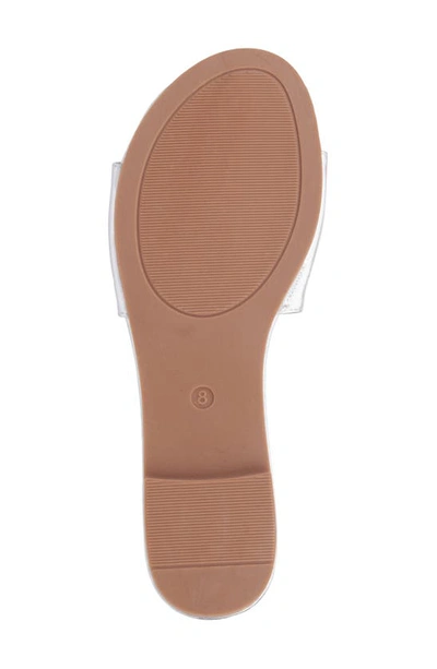 New York And Company Adelle Slide Sandal In Silver