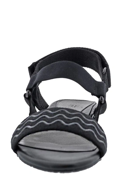 Shop Ros Hommerson Virtual Slingback Sandal In Black Elastic