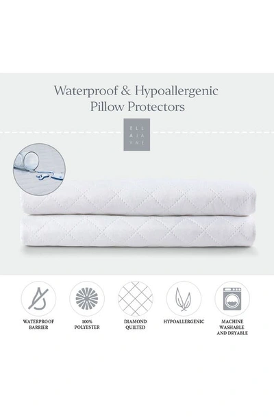 Ella Jayne Home Waterproof & Hypoallergenic Pillow Protector In White