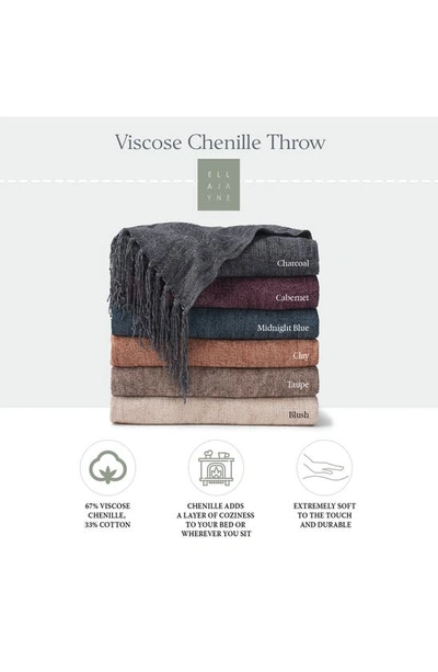 Ella Jayne Home Chenille Throw Blanket In Taupe