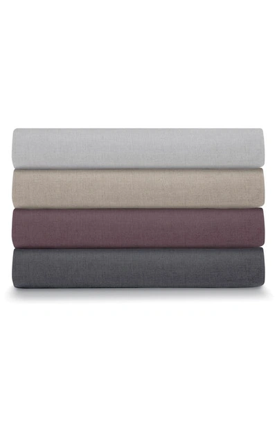 Shop Ella Jayne Home Solid Linen & Cotton 3-piece Duvet Set In Charcoal