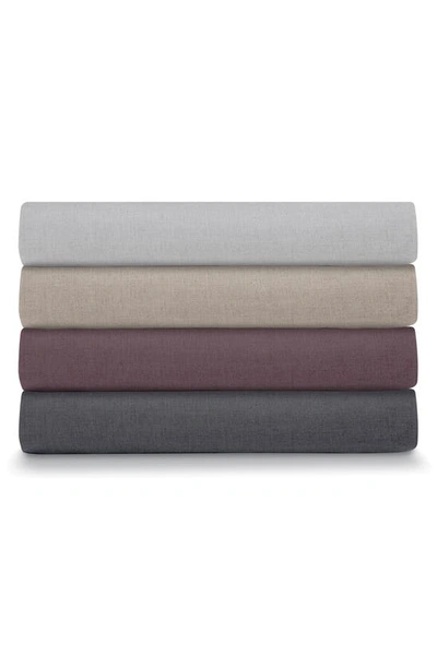 Ella Jayne Home Solid Linen & Cotton 3-piece Duvet Set In Charcoal