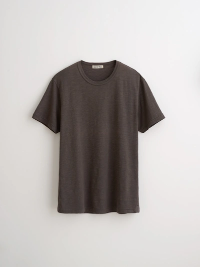 Shop Alex Mill Old Standard T-shirt In Slub Cotton In Faded Black