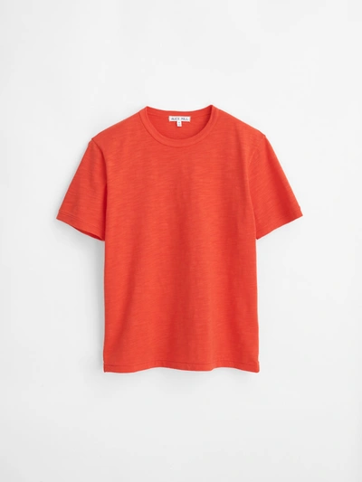 Shop Alex Mill Old Standard T-shirt In Slub Cotton In Chili