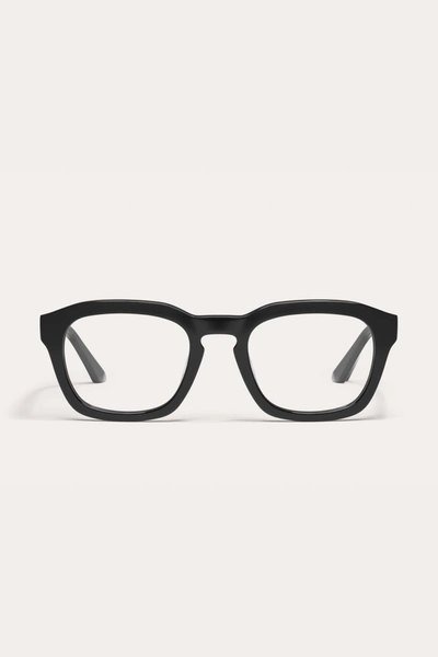 Shop Danielle Guizio Ny Les Glasses In Black Clear