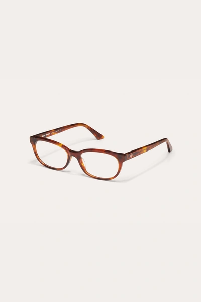 Shop Danielle Guizio Ny Lucky You Glasses In Tortoise Clear