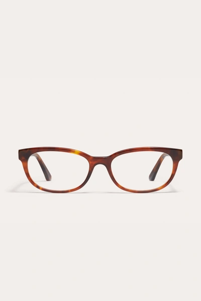 Danielle Guizio Ny Lucky You Glasses In Tortoise Clear