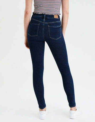 Shop American Eagle Outfitters Ae Ne(x)t Level Super High-waisted Jegging In Blue