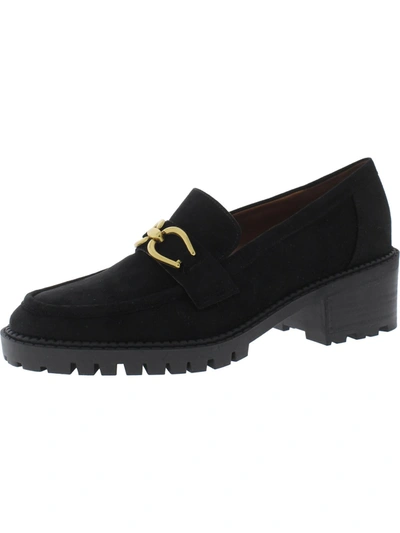 Shop Marc Fisher Delanie2 Womens Faux Suede Slip On Loafers In Black