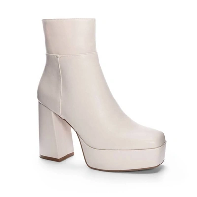 Shop Chinese Laundry Norra Smooth Platform Boot In White