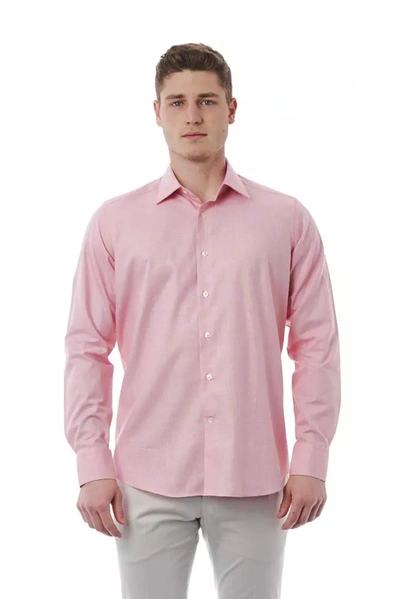 Shop Bagutta Cotton Men's Shirt In Pink