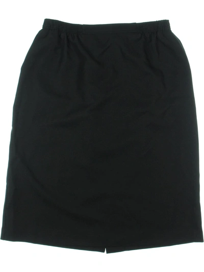 Shop Alfred Dunner Plus Womens Solid Polyester Straight Skirt In Black