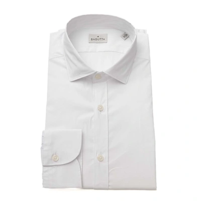 Shop Bagutta Cotton Men's Shirt In White