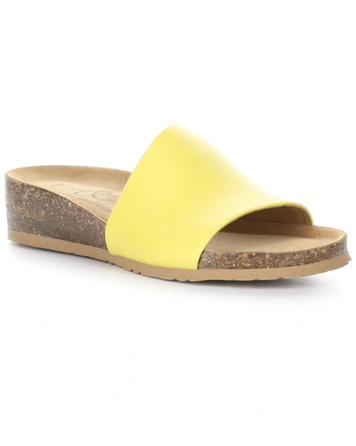 Shop Bos. & Co. Lux Leather Sandal In Yellow