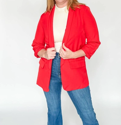 Shop Strut & Bolt The Penthouse Blazer In Red
