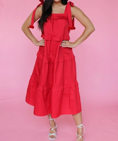 Shop Tcec Apple Of My Eye Dress In Red