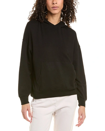 Shop Monrow Supersoft Slouchy Hoodie In Black