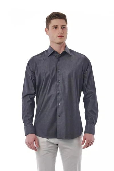 Shop Bagutta Cotton Men's Shirt In Grey