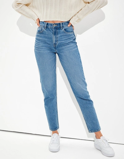 Shop American Eagle Outfitters Ae X The Jeans Redesign Mom Jean In Blue