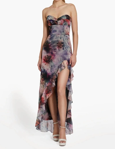 Shop Amanda Uprichard Eden Gown In Farah Fleur In Multi