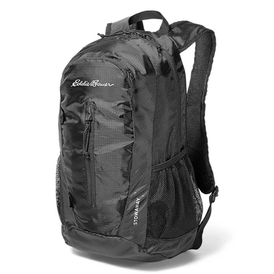Shop Eddie Bauer Stowaway Packable 20l Backpack In Black