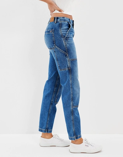 Shop American Eagle Outfitters Ae '90s Straight Jean In Blue