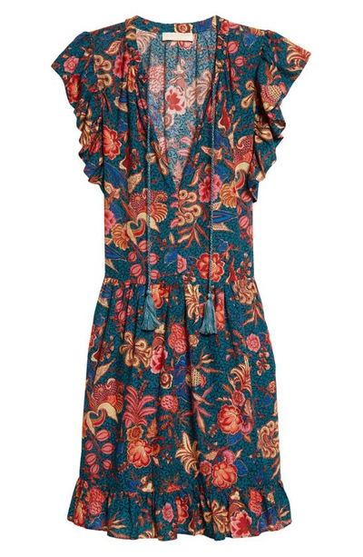 Shop Ulla Johnson Lina Cotton Blend Cover-up Dress In Delphinium